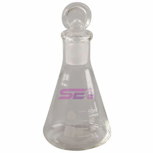 Conical Flask with Glass Stopper 50mL